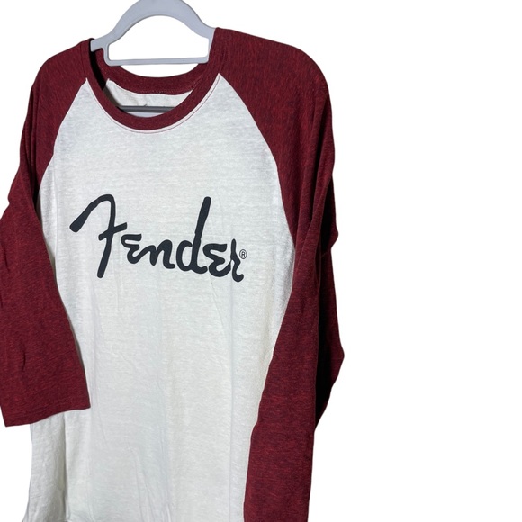 Fender Kids Raglan Shirt - Red and White - Picture 2 of 10
